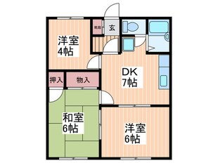 ファミ－ル洋光台の物件間取画像